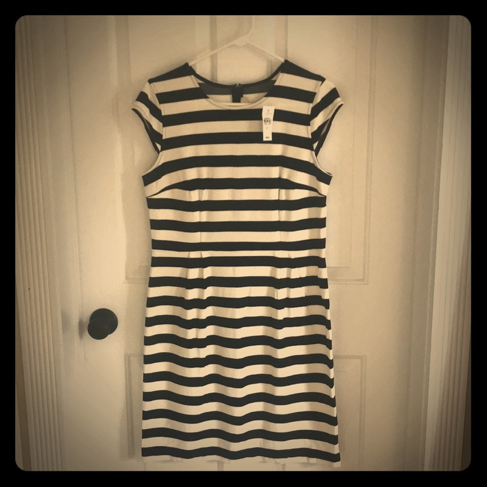 Black & White striped Loft dress